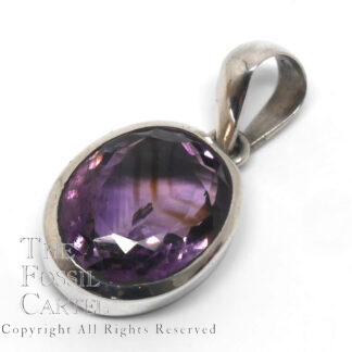 Ametrine Oval Faceted Sterling Silver Pendant