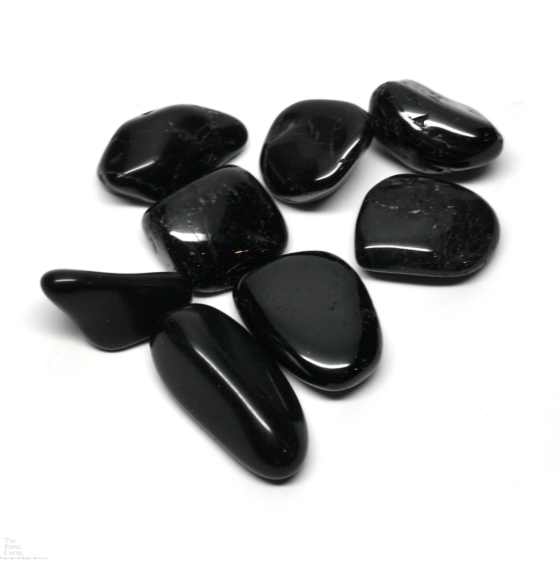 Black Tourmaline, Tumbled, 50 grams