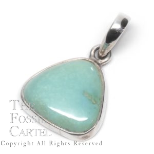 Turquoise Triangular Sleeping Beauty Sterling Silver Pendant