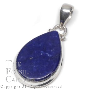 Lapis Lazuli Teardrop Sterling Silver Pendant