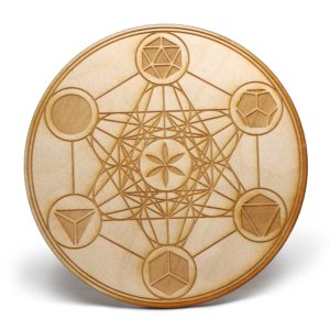 Metatron's Cube with Platonic Solids Crystal Grid