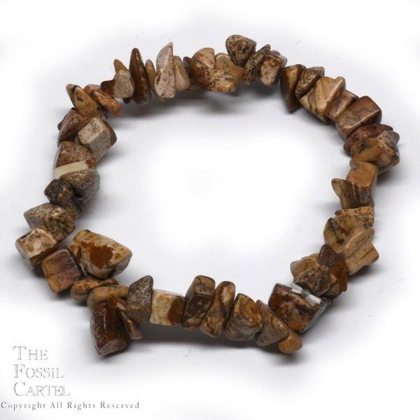 Picture Jasper Chip Bracelet Picture Jasper Chip Bracelet
