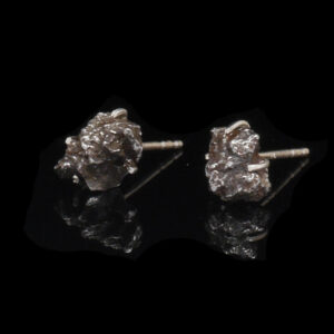 Sikhote-Alin Meteorite Stud Earrings
