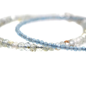 Aquamarine Micro Bead Bracelet