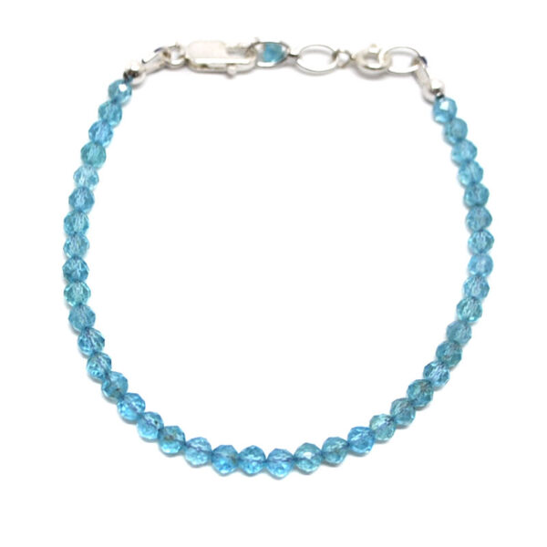 Blue Apatite Micro Bead Bracelet