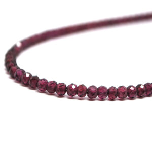 Rhodolite Garnet Micro Bead Necklace