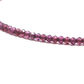 Rhodolite Garnet Micro Bead Bracelet