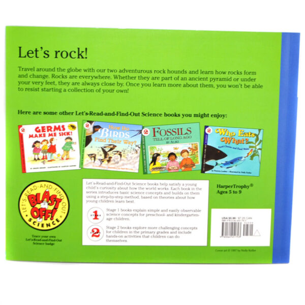 "Let's Go Rock Collecting" children's book by Roma Gans against a white background