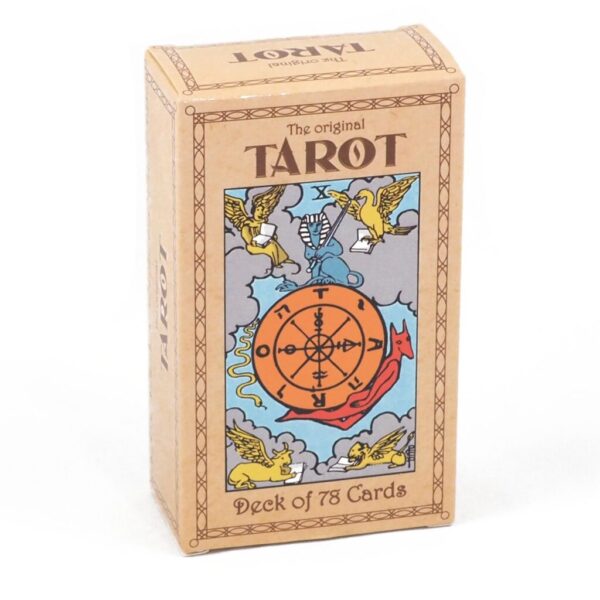 A tarot deck with original rider-smith illustrations against a white background
