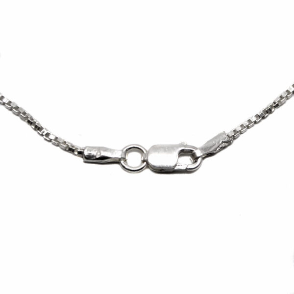 Sapphire Sterling Silver Pendant w/ chain