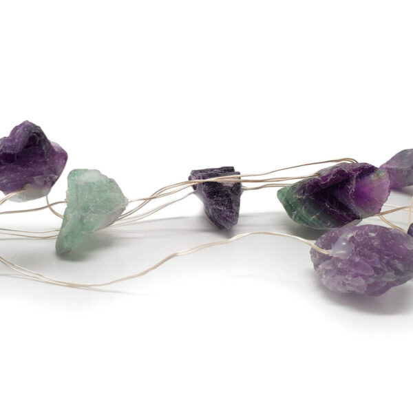 Fluorite LED String Fairylights displayed against a white backround.
