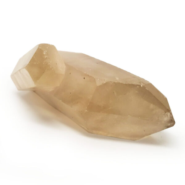 Natural Citrine Crystal Point photographed against a white background