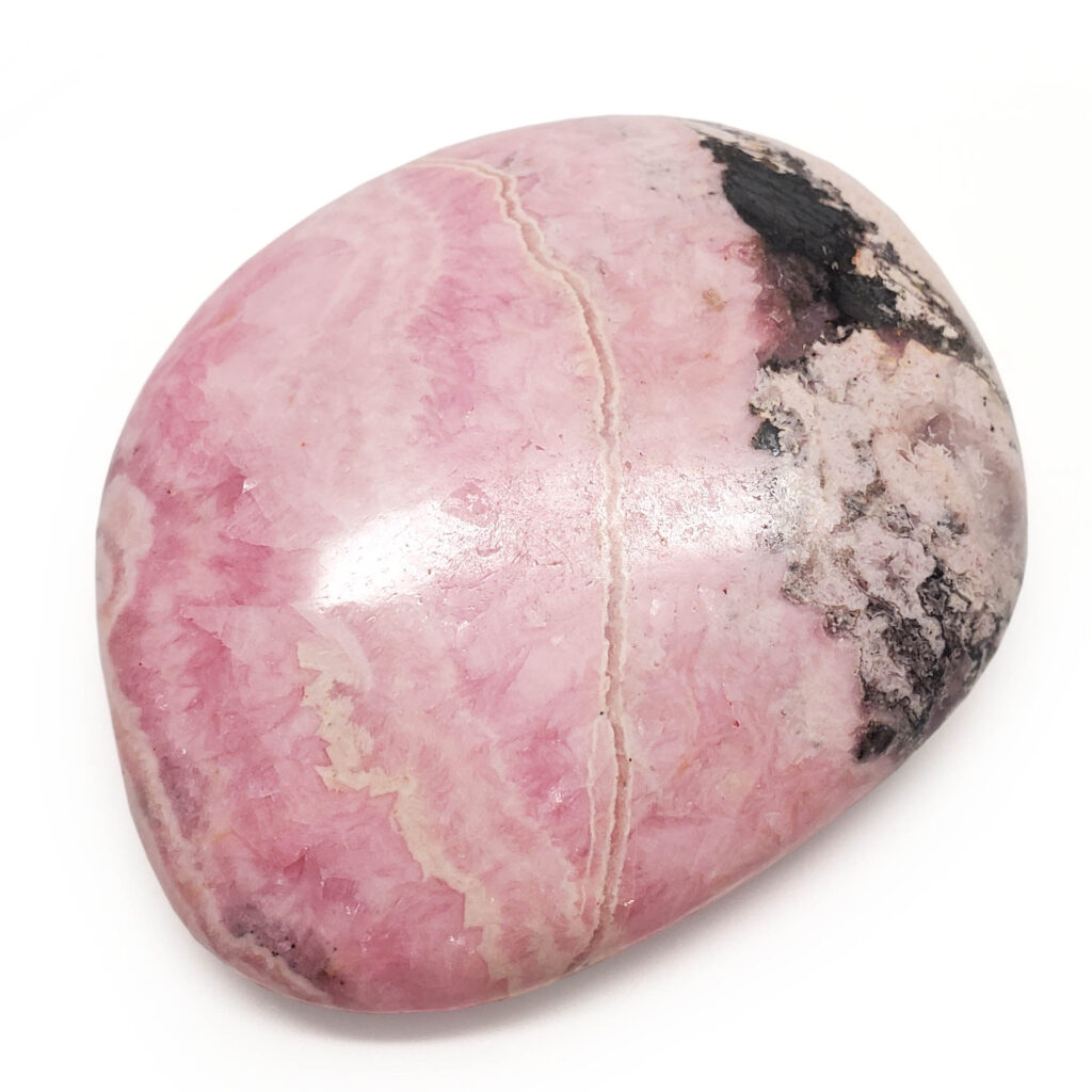 High Quality Rhodochrosite Palm Stone, Pink Crystals, Polished  Rhodochrosite 