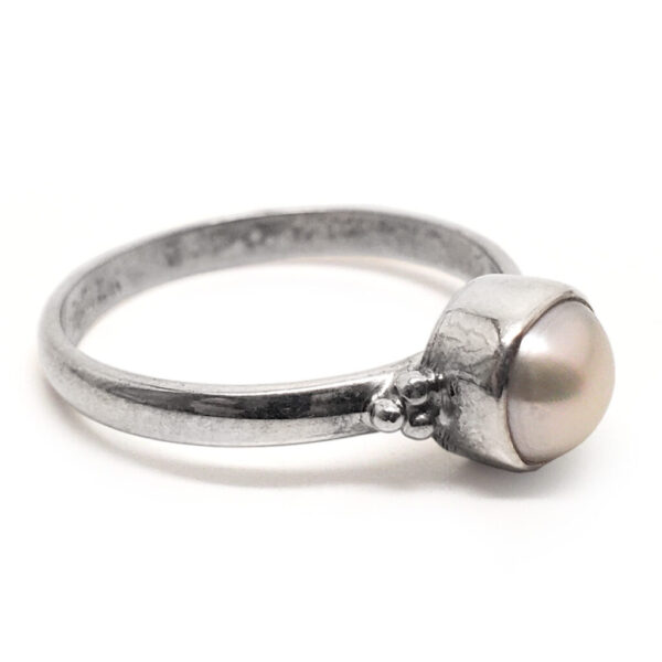 Pearl Sterling Silver Ring