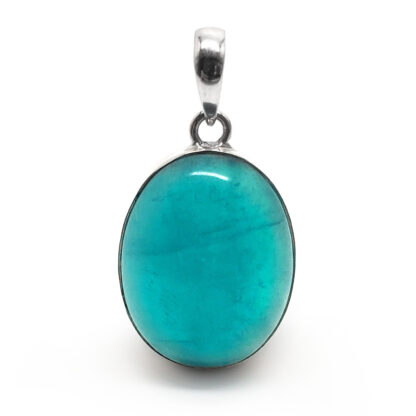 Amazonite Oval Sterling Silver Pendant