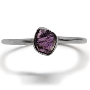 Amethyst Sterling Silver Ring; size 8