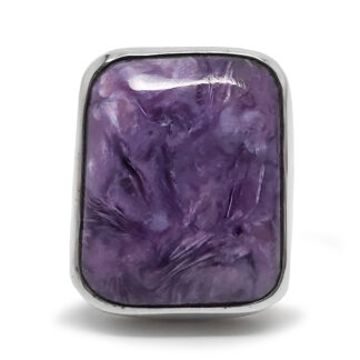 Charoite Sterling Silver Ring; size 9