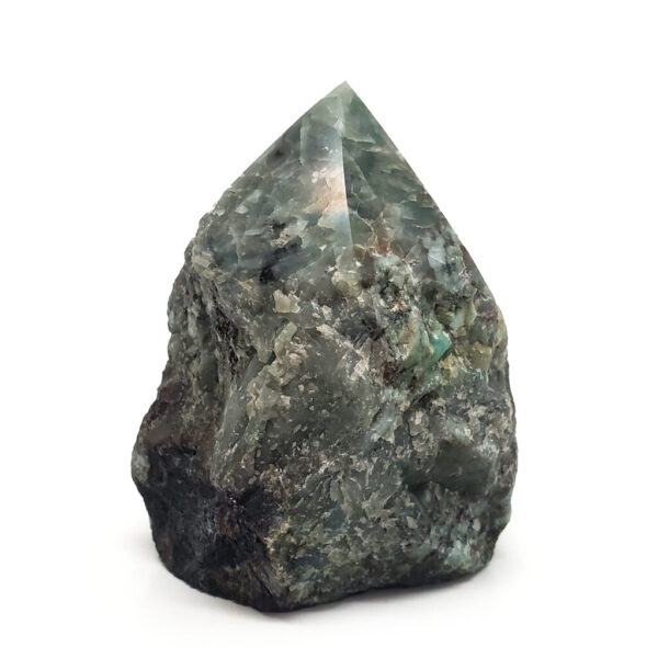 Emerald in Matrix Polished Point Stand-Up