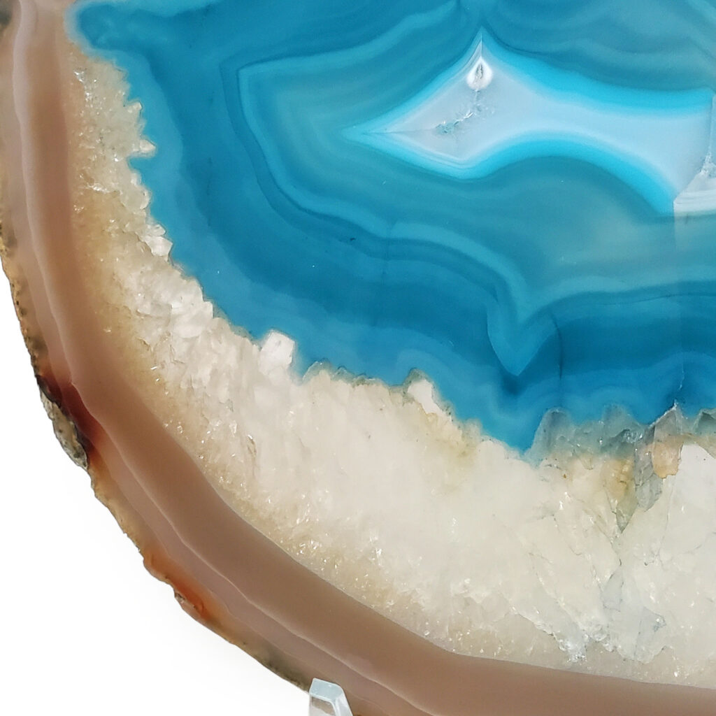 Large Blue Agate Slab - The Fossil Cartel