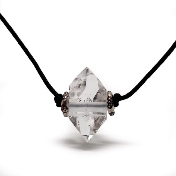 Herkimer Diamond Drilled Pendant