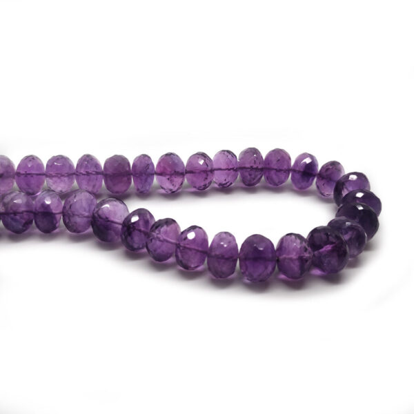 Faceted Amethyst Bead Necklace