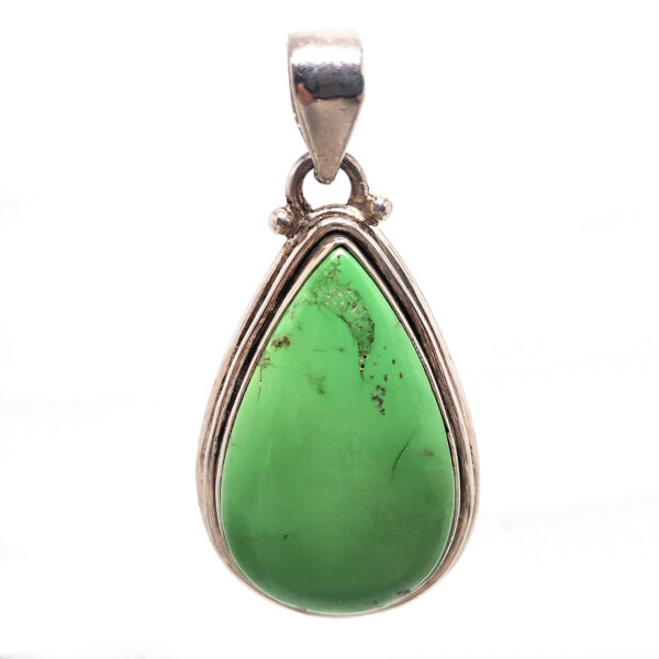 Gaspéite Sterling Silver Pendant
