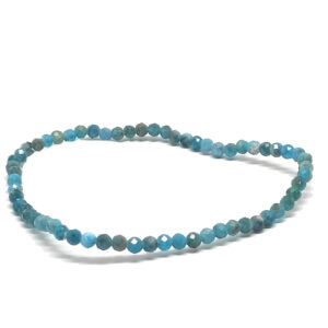 Blue Apatite Micro Bead Stretchy Bracelet