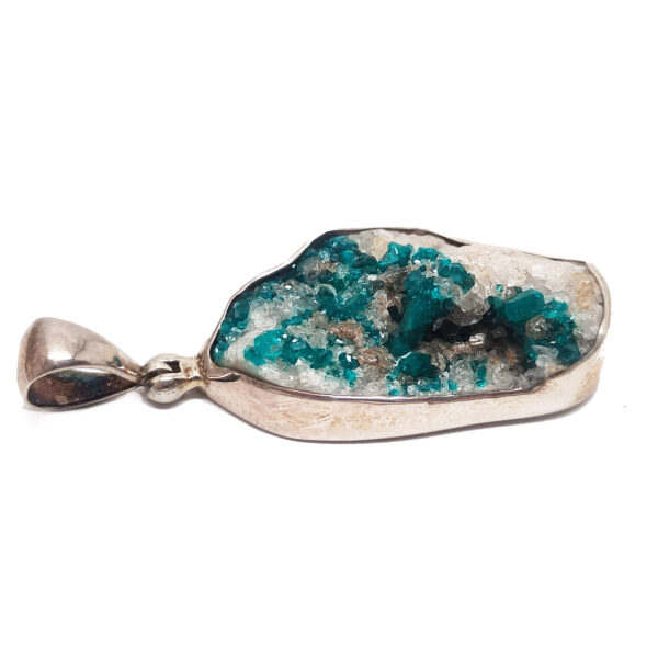 Dioptase Sterling Silver Pendant