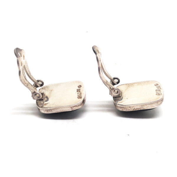 Labradorite Sterling Silver Clip-on Earrings