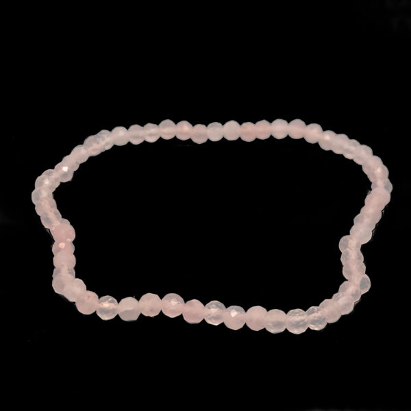 Rose Quartz Faceted Micro Bead Bracelet