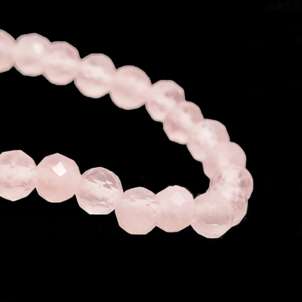 Rose Quartz Faceted Micro Bead Bracelet