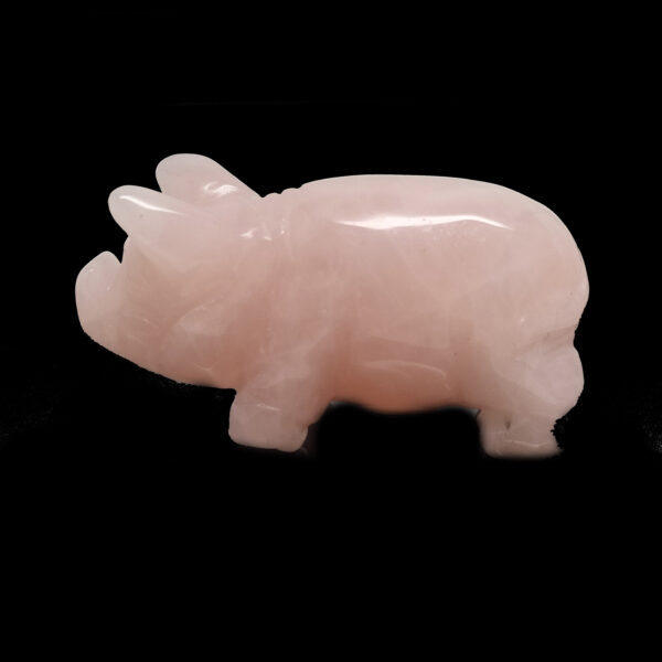 Rose Quartz Pig, Large
