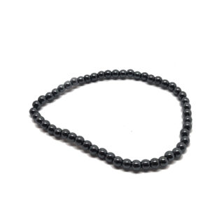 Hematite Round Bead Bracelet