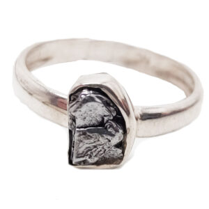 Meteorite Campo Del Cielo Sterling Silver Ring; size 7
