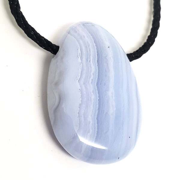 Blue Lace Agate Drilled Pendant