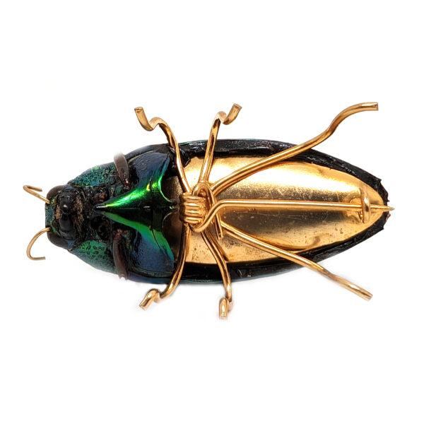 Emerald Beetle Pin - Image 3