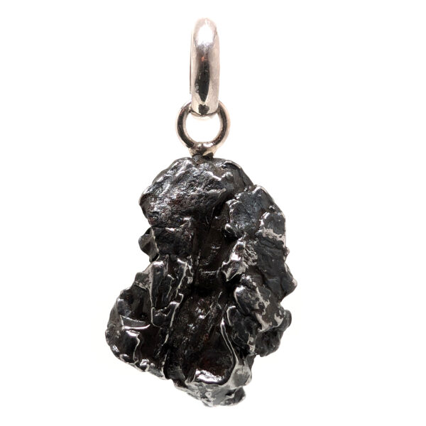 Meteorite Sterling Silver Pendant: Campo del Cielo