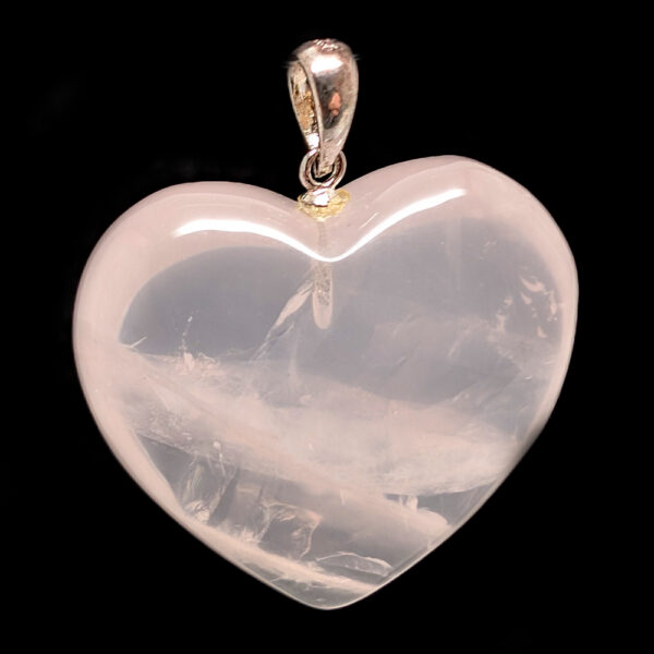 Rose Quartz Heart Pendant - Image 2