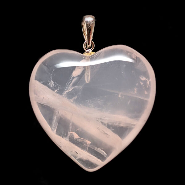 Rose Quartz Heart Pendant