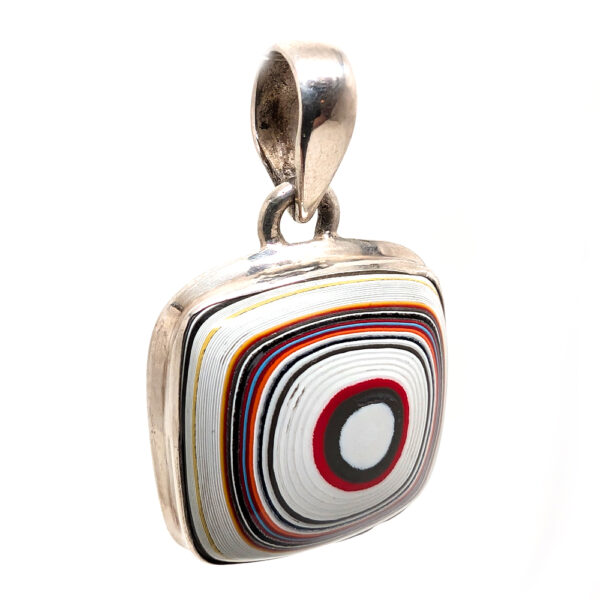 Fordite Sterling Silver Pendant - Image 2