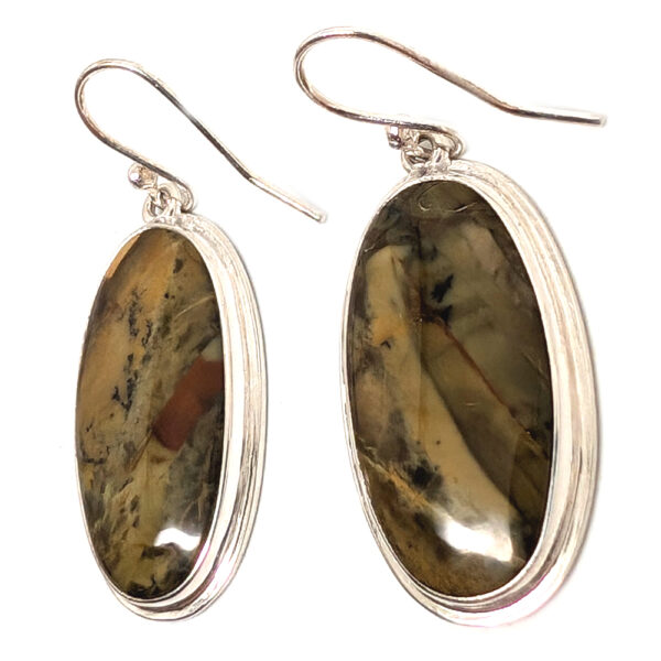 Morrisonite Oval Sterling Silver Earrings - Image 2