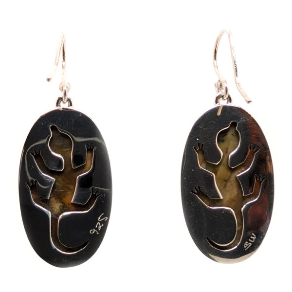 Morrisonite Oval Sterling Silver Earrings - Image 3