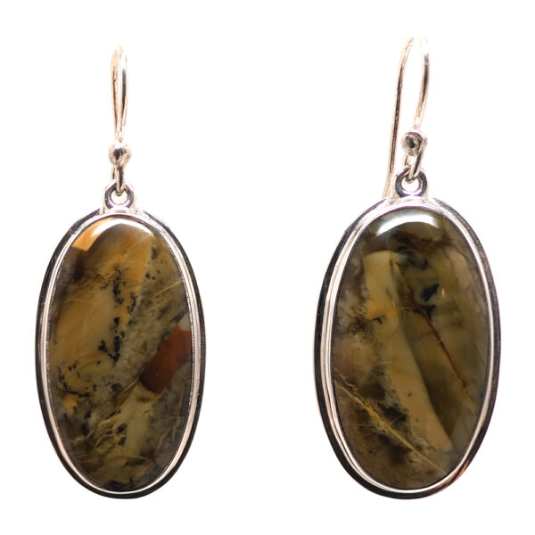 Morrisonite Oval Sterling Silver Earrings