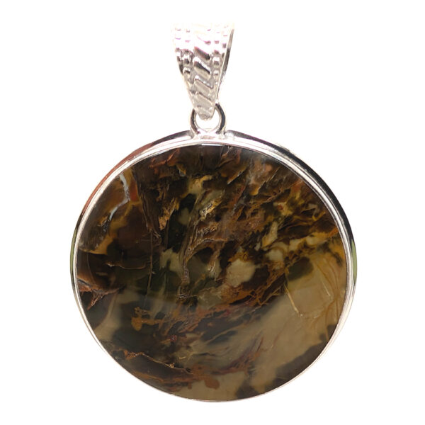 Morrisonite Jasper Round Pendant