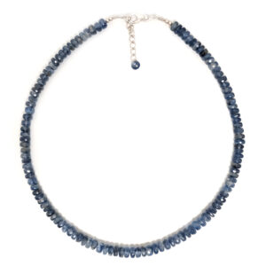 Kyanite Faceted Bead Necklace