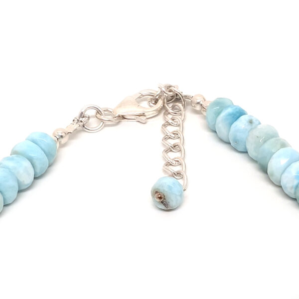 Larimar Faceted Bead Necklace - Image 3