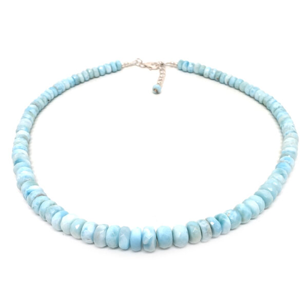 Larimar Faceted Bead Necklace