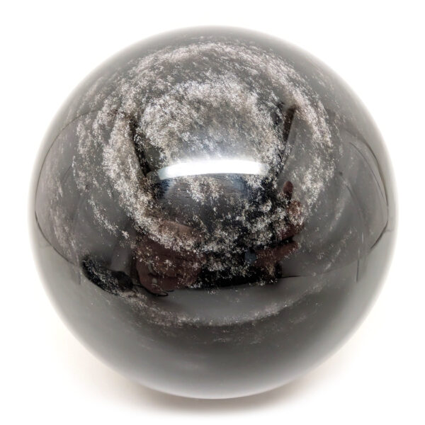 Silver Sheen Obsidian Sphere, XL