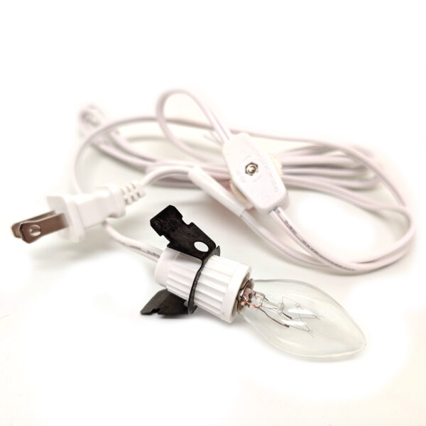 Lamp Cord with Switch and Nightlight Bulb - Image 2