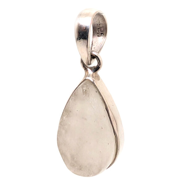 Libyan Desert Glass Teardrop Sterling Silver Pendant - Image 2